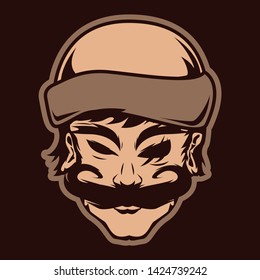 Head symbol for designing symbol etc.