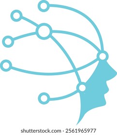 Head Tech Brain Artificial Intelligence Logo
