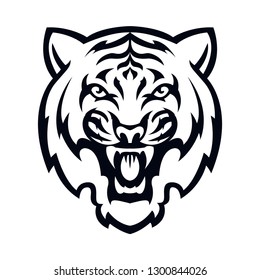 Tiger Head Illustration Vector Stock Vector (Royalty Free) 435546184