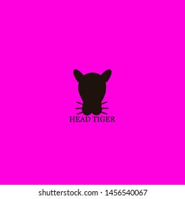 head tiger icon sign signifier vector