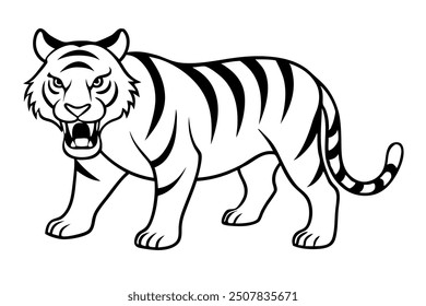 head of a tiger, illustration of a tiger