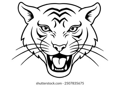head of a tiger, illustration of a tiger