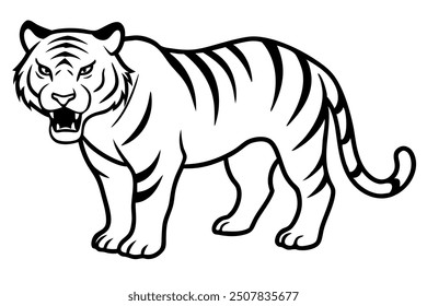 head of a tiger, illustration of a tiger