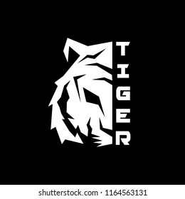 head tiger logo design