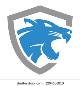 head tiger logo designs vector