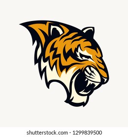 head tiger vector illustration