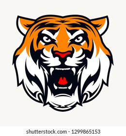 head tiger vector illustration