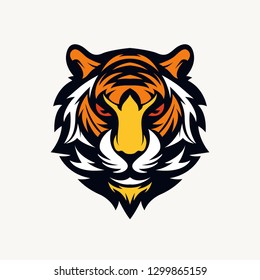 head tiger vector illustration