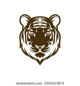 Head Tiger vector illustration design. Head Tiger logo design Template.