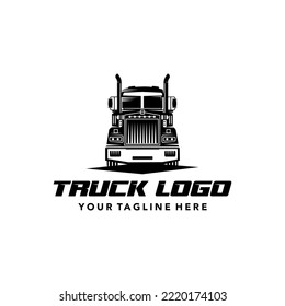 Head Truck Logo Template with white Background. Suitable for your design need, logo, illustration, animation, etc. 