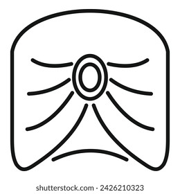 Head turban icon outline vector. Indian headgear. Islamic scarf garment