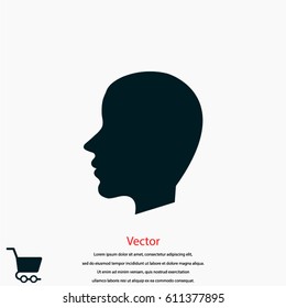 head vector, Vector EPS 10 illustration style