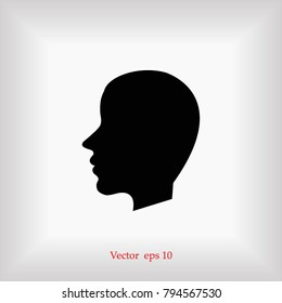 head vector, Vector EPS 10 illustration style