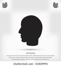 head vector icon