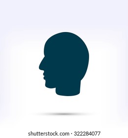 head vector icon
