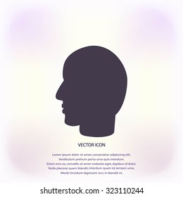 head vector icon