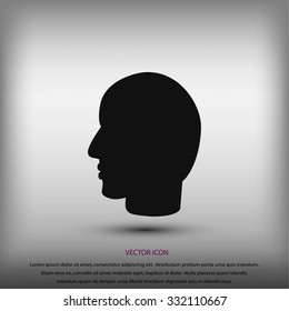 head vector icon