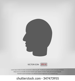 head vector icon