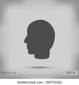 head vector icon
