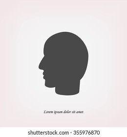 head vector icon
