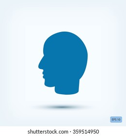 head vector icon