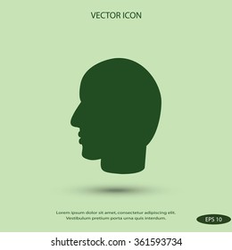 head vector icon