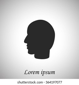 head vector icon