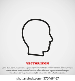 head vector icon