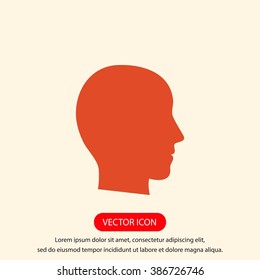 head vector icon