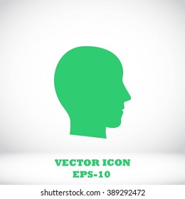 head vector icon