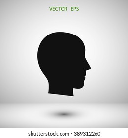 head vector icon