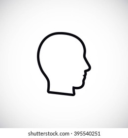 head vector icon