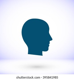 head vector icon