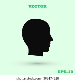 head vector icon