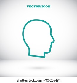 head vector icon