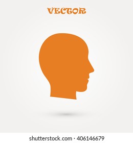 head vector icon