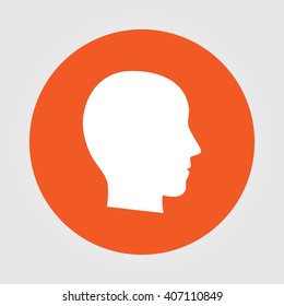 head vector icon