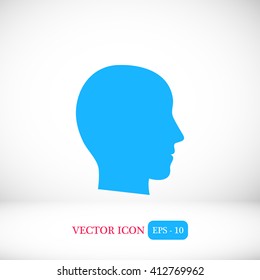 head vector icon