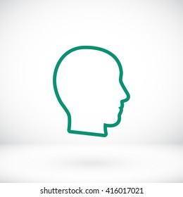 head vector icon