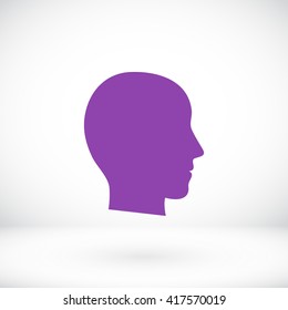 head vector icon