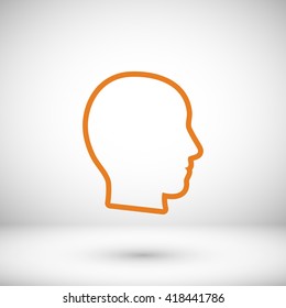 head vector icon
