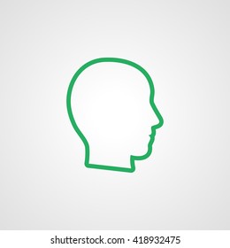 head vector icon