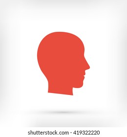 head vector icon