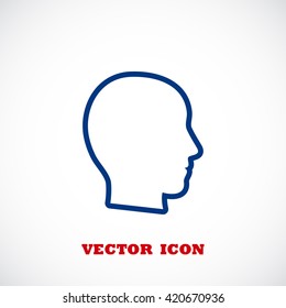 head vector icon