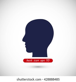 head vector icon