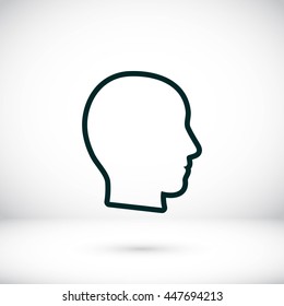 head vector icon