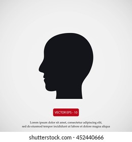 head vector icon