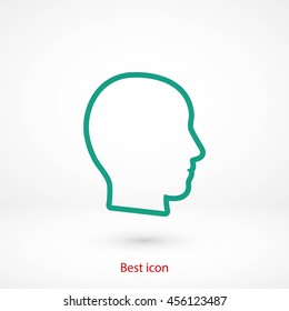 head vector icon