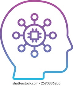 Head vector icon. Can be used for printing, mobile and web applications.