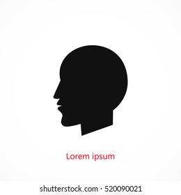 head vector icon, 

Vector EPS 10 illustration style